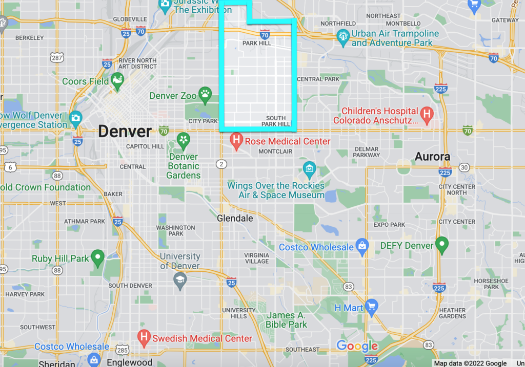 Park Hill is located in Northeastern Denver
